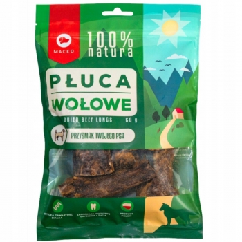 PRZYSMAK SMAKOŁYK DLA PSA SUSZONE PŁUCA WOŁOWE 60G