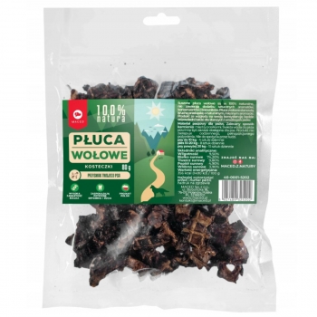 PRZYSMAK SMAKOŁYK DLA PSA SUSZONE PŁUCA WOŁOWE KOSTECZKI 80G