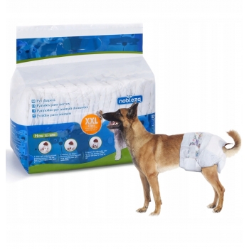 DUŻE PIELUCHY PAMPERSY MAJTKI HIGIENICZNE PSA SUCZKI PSÓW 18-32KG XXL 12SZT