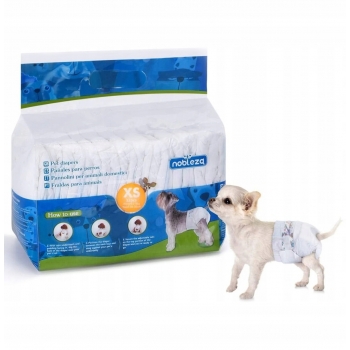 PIELUCHY PAMPERSY MAJTKI HIGIENICZNE PSA SUCZKI PSÓW KOTA 1-3KG XS 12SZT