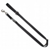 CZARNA SMYCZ PRZEPINANA TAŚMOWA DLA PSA REGULOWANA 2,5CM 120-220 CM