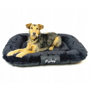 XL DUŻE LEGOWISKO PONTON POSŁANIE DLA PSA PSÓW 100x70cm CZARNE Minky