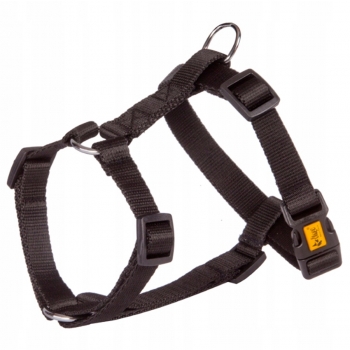 SZELKI GUARD Z TAŚMY PSA REGULOWANE DWUPASKOWE SPACEROWE M CZARNE 36-70CM