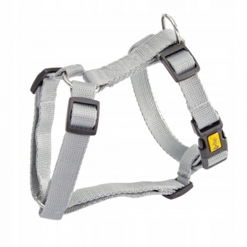 SZELKI GUARD Z TAŚMY DLA PSA REGULOWANE DWUPASKOWE SPACER L SZARE 54-100CM