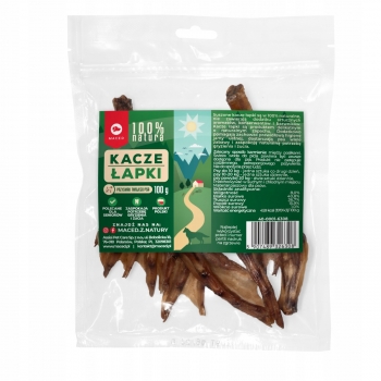 SUSZONE KACZE KACZA ŁAPKA GRYZAK NATURALNY dla PSA 100g 100%NATURA