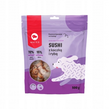 PRZYSMAK TRENINGOWY DLA PSA SUSHI KACZKA Z RYBĄ 500G