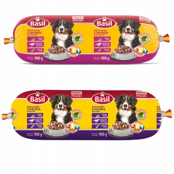 KARMA MOKRA DLA PSA PSÓW BATON 83% MIĘSA KACZKA DRÓB 20x900G 18KG