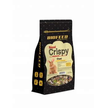 KARMA POKARM JEDZENIE DLA KRÓLIKA KRÓLIKÓW ROYAL CRISPY PREMIUM CUNI 0,75KG