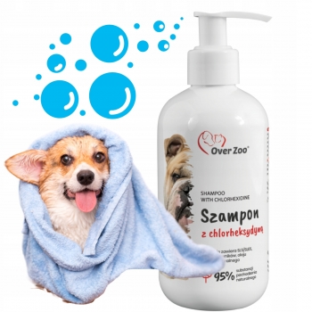 SZAMPON DLA PSA PSÓW Z CHLORHEKSYDYNĄ dla WRAŻLIWEJ SKÓRY 250ml BEZ SLS