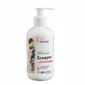 SZAMPON DLA PSA PSÓW Z CHLORHEKSYDYNĄ dla WRAŻLIWEJ SKÓRY 250ml BEZ SLS